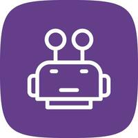 Robot Face Creative Icon Design vector