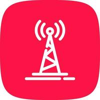 Radio Tower Creative Icon Design vector