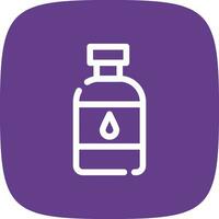 diseño de icono creativo de botella de agua vector