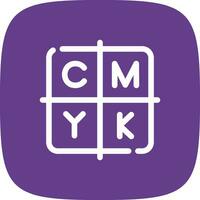 diseño de icono creativo cmyk vector