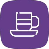 Tea Cup Creative Icon Design vector