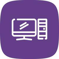 Computer Creative Icon Design vector