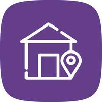 Home Location Creative Icon Design vector