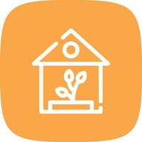 Greenhouse Creative Icon Design vector