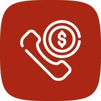 Phone Call Creative Icon Design vector