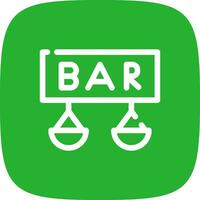 Bar Creative Icon Design vector