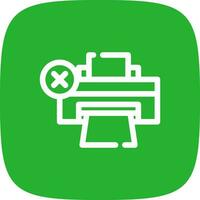 Printer Error Creative Icon Design vector