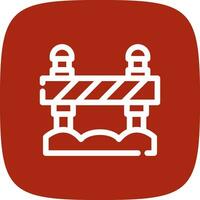 Road Block Creative Icon Design vector