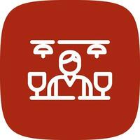 Bar Counter Creative Icon Design vector