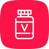 diseño de icono creativo de vitamina vector