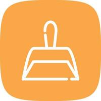 Dust Pan Creative Icon Design vector