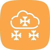 Snowy Creative Icon Design vector