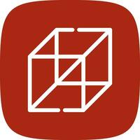 3d Cube Creative Icon Design vector