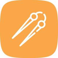 Knitting Needles Creative Icon Design vector