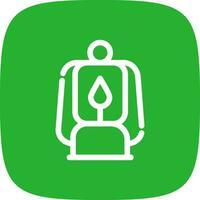 Oil Lamp Creative Icon Design vector