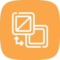 Fill And Stroke Creative Icon Design vector