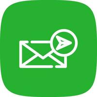 Send Mail Creative Icon Design vector
