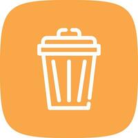 Trash Can Creative Icon Design vector