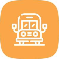 Bus Creative Icon Design vector