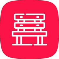 Bench Creative Icon Design vector