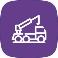 Crane Truck Creative Icon Design vector