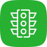 Traffic Light Creative Icon Design vector