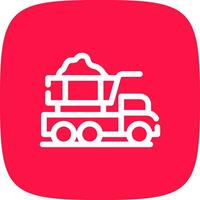 Dump Truck Creative Icon Design vector