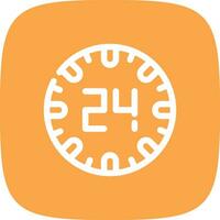 24 Hours Creative Icon Design vector
