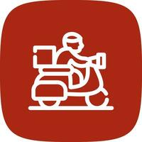 Delivery Bike Creative Icon Design vector