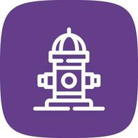 Fire Hydrant Creative Icon Design vector