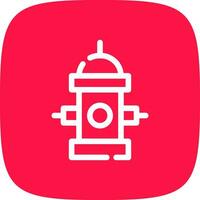 Fire Hydrant Creative Icon Design vector