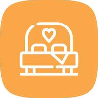 Bed Creative Icon Design vector