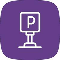 Parking Creative Icon Design vector