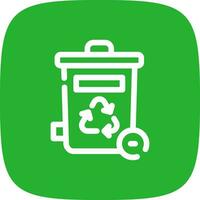 Trash Bin Creative Icon Design vector