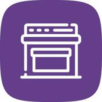 diseño de icono creativo de horno vector