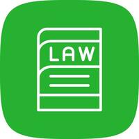 Law Book Creative Icon Design vector