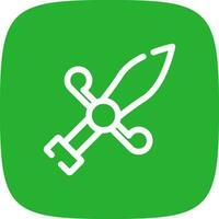 Dagger Creative Icon Design vector