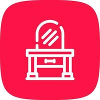 Dressing Table Creative Icon Design vector