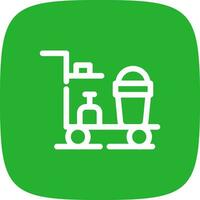 Cleaning Cart Creative Icon Design vector