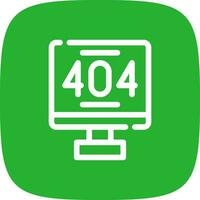Error 404 Creative Icon Design vector