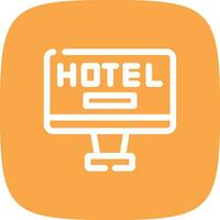 Online Booking Creative Icon Design vector