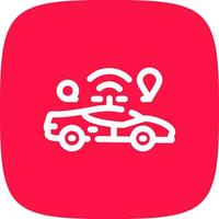 Self Driving Creative Icon Design vector