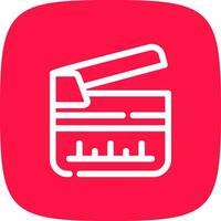 Clapperboard Creative Icon Design vector