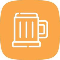 Pint Of Beer Creative Icon Design vector