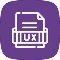 Ux Format Creative Icon Design vector