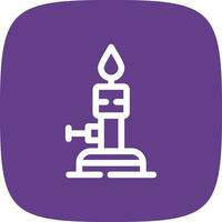 Bunsen Burner Creative Icon Design vector