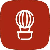 Hot Air Balloon Creative Icon Design vector