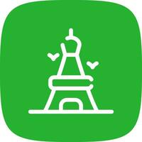 Eiffel Tower Creative Icon Design vector