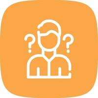 Uncertainty Creative Icon Design vector