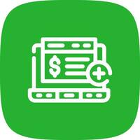 Bank Account Creative Icon Design vector